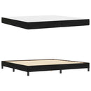 vidaXL Boxspring ágy matraccal matracmal Fekete 200 x 200 cm Bársony
