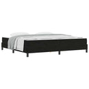 vidaXL Boxspring ágy matraccal matracmal Fekete 200 x 200 cm Bársony