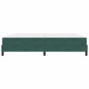 vidaXL Boxspring ágy matraccal Sötétzöld 200 x 200 cm Bársony