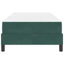 vidaXL Boxspring ágy matraccal matracmal Sötétzöld 80 x 220 cm Bársony