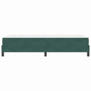 vidaXL Boxspring ágy matraccal matracmal Sötétzöld 80 x 220 cm Bársony