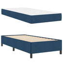 vidaXL Boxrugós ágy Kék és Fekete 80 x 200 cm Textil és mérnöki fa