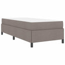 vidaXL Boxrugós ágy Krém és fekete 90 x 200 cm Textil és mérnöki fa