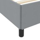 vidaXL Boxrugós ágy Világosszürke és fekete 100 x 200 cm