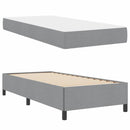 vidaXL Boxrugós ágy Világosszürke és fekete 100 x 200 cm