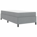 vidaXL Boxrugós ágy Világosszürke és fekete 100 x 200 cm