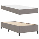 vidaXL Boxrugós ágy Taupe és Fekete 100 x 200 cm Textil és mérnöki fa