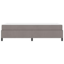 vidaXL Boxrugós ágy Taupe és Fekete 100 x 200 cm Textil és mérnöki fa