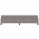 vidaXL Boxrugós ágy Taupe és Fekete 120 x 200 cm Textil és mérnöki fa