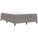 vidaXL Boxrugós ágy Taupe és Fekete 140 x 190 cm Textil és mérnöki fa