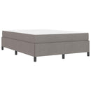 vidaXL Boxrugós ágy Taupe és Fekete 140 x 190 cm Textil és mérnöki fa