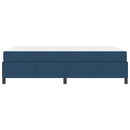 vidaXL Boxrugós ágy Kék és Fekete 140 x 190 cm Textil és mérnöki fa