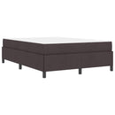 vidaXL Boxrugós ágy Barna 160 x 200 cm Textil és mérnöki fa