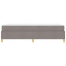 vidaXL Boxrugós ágy Taupe és Barna és Fehér 80 x 200 cm szövet