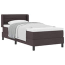 vidaXL Boxspring ágy matraccal matracmal Sötét Barna 80 x 200 cm