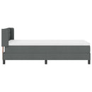 vidaXL Boxspring ágy matraccal matracmal Sötétszürke 90 x 190 cm
