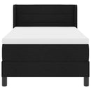 vidaXL Boxspring ágy matraccal matracmal Fekete 100 x 200 cm