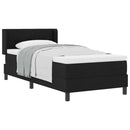 vidaXL Boxspring ágy matraccal matracmal Fekete 100 x 200 cm