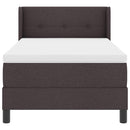 vidaXL Boxspring ágy matraccal matracmal Sötét Barna 100 x 200 cm