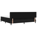 vidaXL Boxspring ágy matraccal matracmal Fekete 200 x 200 cm