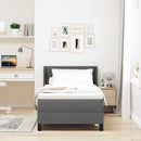 vidaXL Boxspring ágy matraccal matracmal Sötétszürke 100 x 200 cm