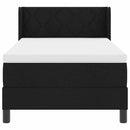 vidaXL Boxspring ágy matraccal matracmal Fekete 100 x 200 cm