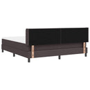 vidaXL Boxspring ágy matraccal matracmal Sötét Barna 180 x 200 cm