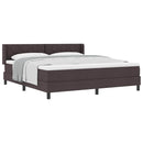 vidaXL Boxspring ágy matraccal matracmal Sötét Barna 180 x 200 cm