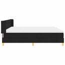 vidaXL Boxrugós ágy Fekete és fehér és fekete 200 x 200 cm Hab