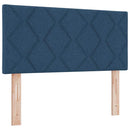 vidaXL Rugós Ágy matracmal fejtámlával Kék 80 x 200 cm szövet