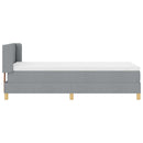 vidaXL Rugós Ágy matracmal Világosszürke 100 x 200 cm szövet