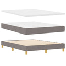 vidaXL Rugós Ágy matracmal fejtámlával Tópszínű 140 x 190 cm szövet