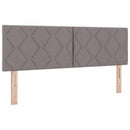 vidaXL Rugós Ágy matracmal fejtámlával Tópszínű 140 x 190 cm szövet
