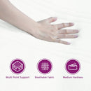 vidaXL Box Spring ágy matraccal fekete 100x200 cm bársonyos matracmal