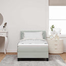 vidaXL Box Spring ágy matraccal fekete 100x200 cm bársonyos matracmal
