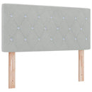 vidaXL Box Spring ágy matraccal fekete 100x200 cm bársonyos matracmal