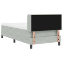 vidaXL Box Spring ágy matraccal fekete 100x200 cm bársonyos matracmal