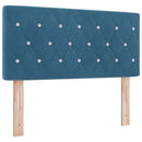 vidaXL Box Spring ágy matraccal fekete 100x200 cm bársonyos Sötétkék