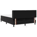 vidaXL Box Spring ágy matraccal fekete 100x200 cm bársonyos Fekete