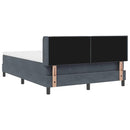 vidaXL Box Spring ágy matraccal fekete 100x200 cm bársonyos matracmal