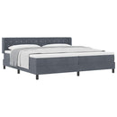 vidaXL Box Spring ágy matraccal fekete 100x200 cm bársonyos matracmal
