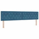 vidaXL Box Spring ágy matraccal fekete 100x200 cm bársonyos Sötétkék