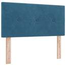 vidaXL Box Spring ágy matraccal fekete 100x200 cm bársonyos Sötétkék