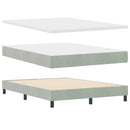vidaXL Box Spring ágy matraccal fekete 100x200 cm bársonyos matracmal
