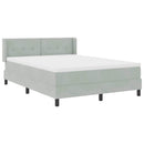 vidaXL Box Spring ágy matraccal fekete 100x200 cm bársonyos matracmal