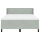 vidaXL Box Spring ágy matraccal fekete 100x200 cm bársonyos matracmal
