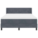 vidaXL Box Spring ágy matraccal fekete 100x200 cm bársonyos matracmal