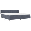 vidaXL Box Spring ágy matraccal fekete 100x200 cm bársonyos matracmal