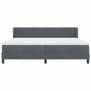 vidaXL Box Spring ágy matraccal fekete 100x200 cm bársonyos matracmal
