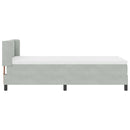 vidaXL Box Spring ágy matraccal fekete 100x200 cm bársonyos matracmal